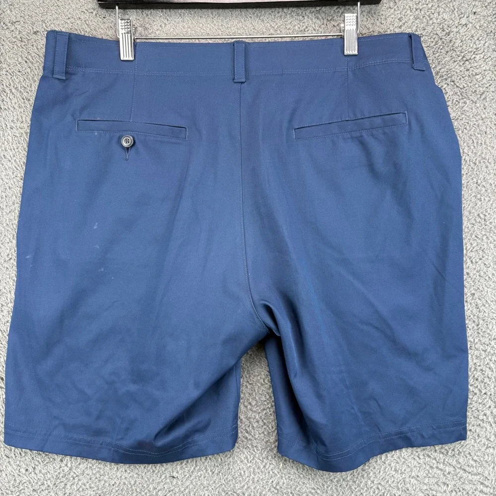 PGA Tour Mens Navy Blue Flat Front Golf Performance Shorts‎ Size 38